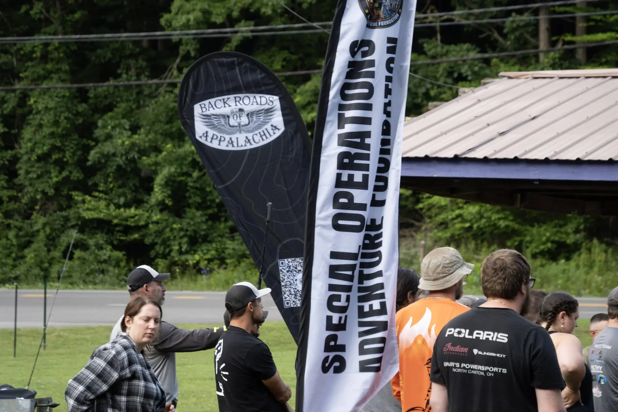 The SOAF banner at the Appalachian 1000