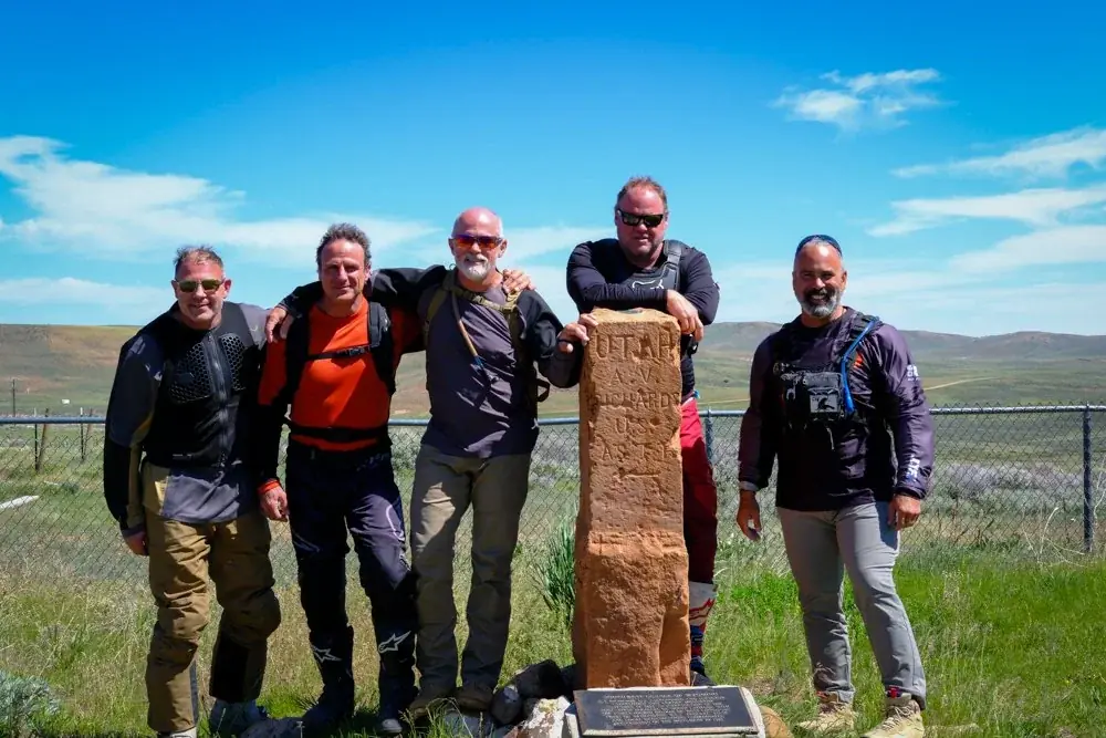 SOAF riders at a mountain overlook